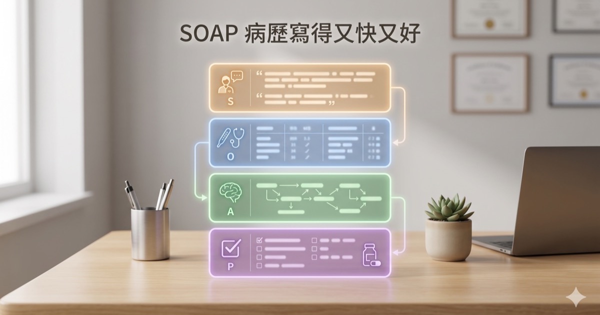 SOAP 病歷怎麼寫得又快又好？台灣門診重點式 SOAP 實務指南 | OPPA